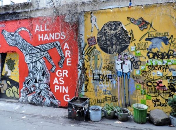 Mauerbemalung als Street Art Berlin