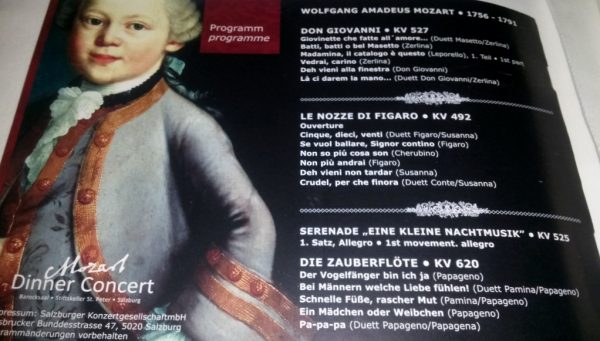 Mozart Programm