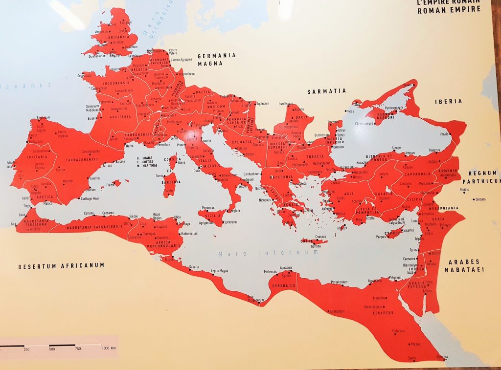 historische Landkarte Mittelmeerraum und Nordafrika