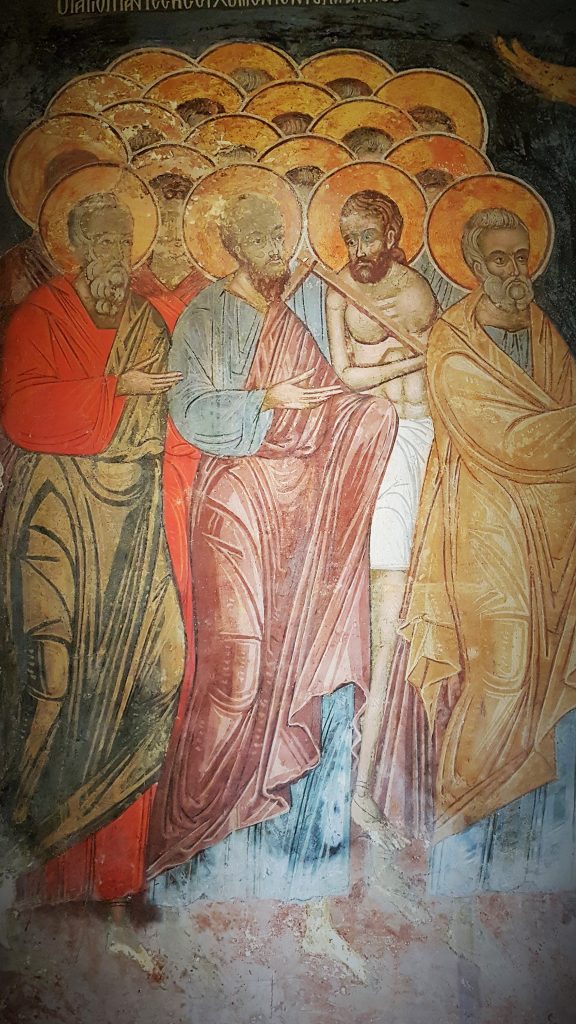 Kulturschätze des Batschkovo Klosters, christliches antikes Fresko