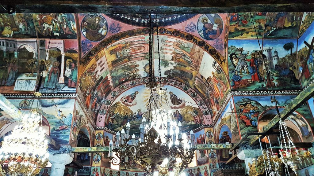 Batschkovo Kloster Kulturschätze, intensive Fresken
