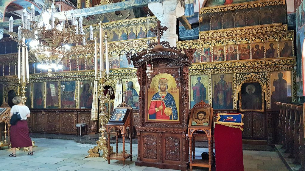 orthodoxe Kirche Innenraum im Batschkovo Kloster