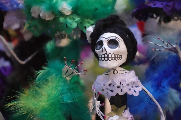 lustige Skelettdarstellung für Santos Todos, Totenkult in Mexico