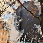 Streetart Murals an einer Häuserwand in Wien