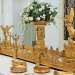 goldene Tischaufsätze aus der Silberkammer der Hofburg Wien