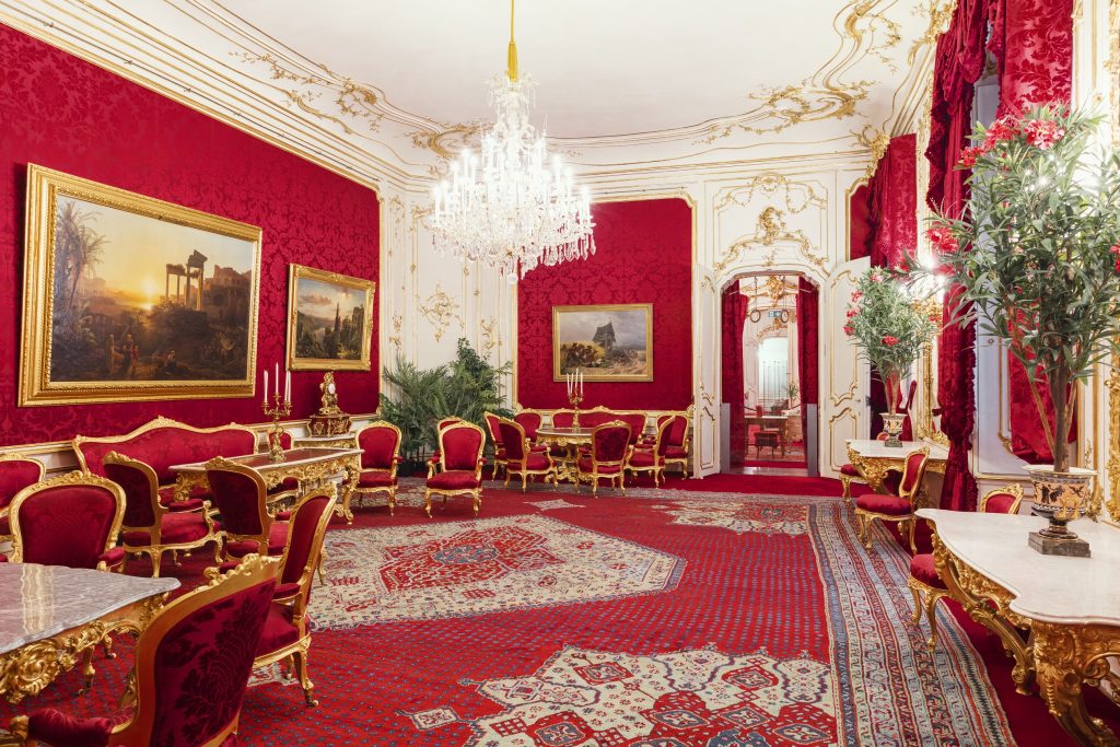 kaiserlicher Roter Salon in der Hofburg Wien