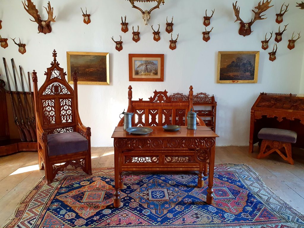 historische Jagdzimmer in einem Schloss