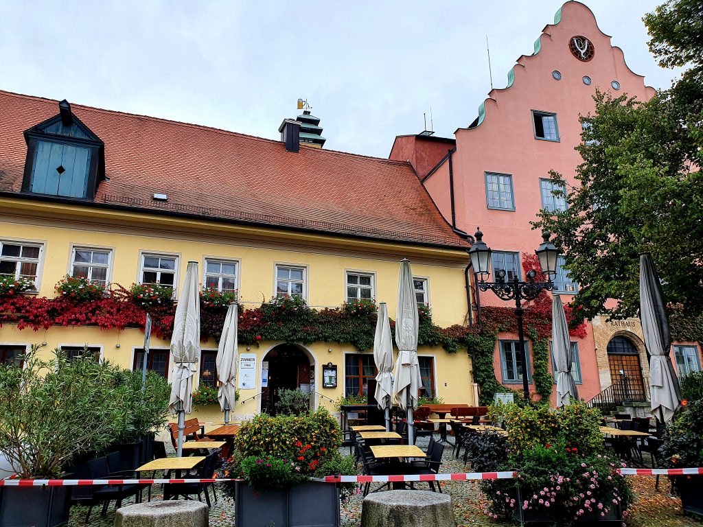 Altstadt Haus mit Biergarten