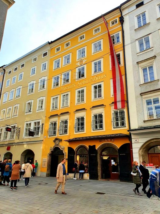 Mozart Geburtshaus Getreidegasse Salzburg