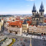 Blick von oben auf Prager Altstadt Sehenswürdigkeiten