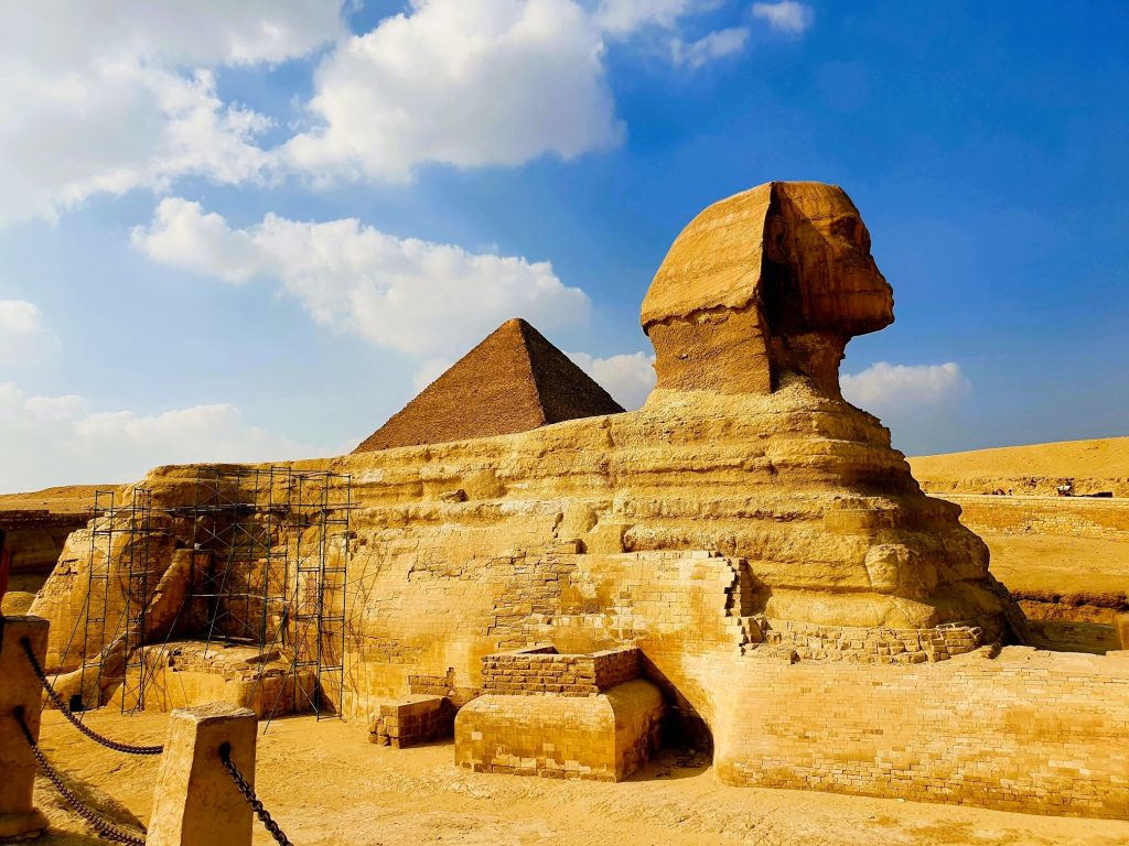 die Sphinx von Gizeh in Ägypten