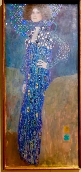 Gemälde mit Frauen Portrait, Klimt Ausstellung 2023