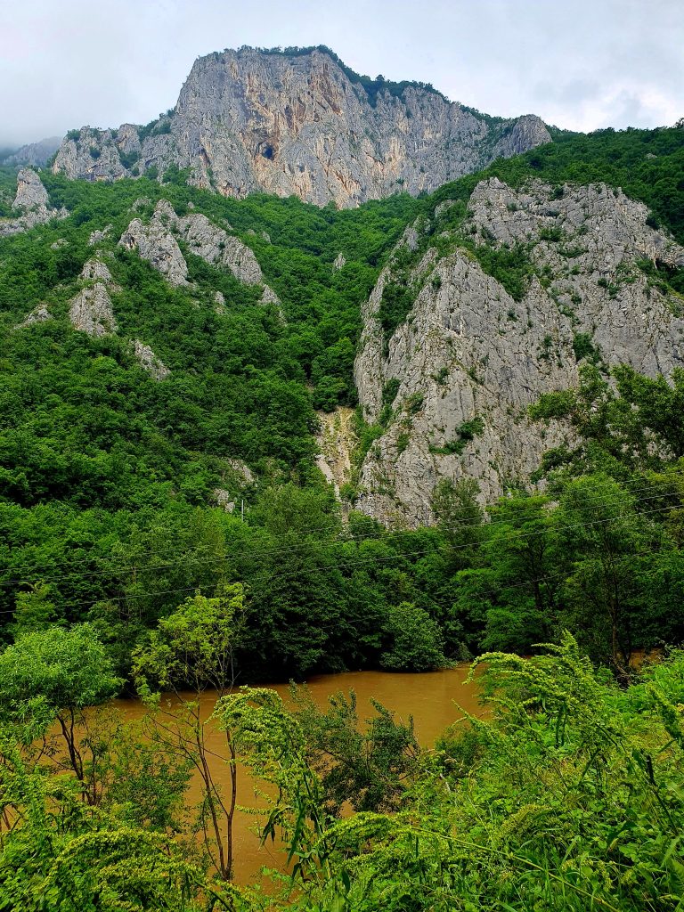 Berg-Fluss-Landschaft in Zentralserbien