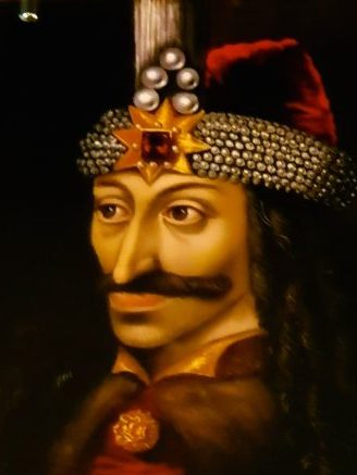 historisches Portrait von Vlad Tepes, Schloss Bran Rumänien