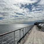 Blick von Schiffsboard auf den Ozean, Minikreuzfahrt Kiel Kopenhagen