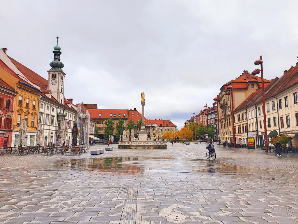 alter Hauptplatz einer Altstadt, Maribor Sehenswürdigkeiten Slowenien