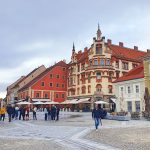 Hauptplatz einer historischen Altstadt, Maribor Sehenswürdigkeiten, Slowenien